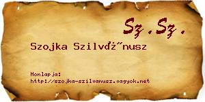 Szojka Szilvánusz névjegykártya